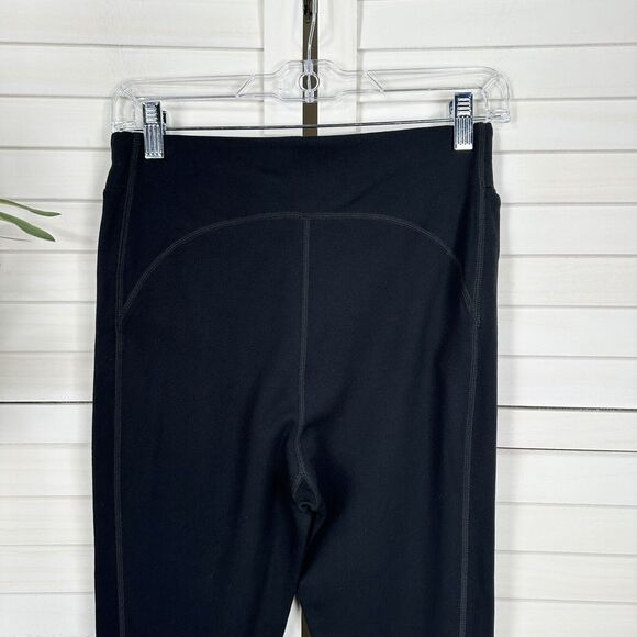 Fabletics Black Quincy‎ Ankle Zip Leggings High Rise Paneled Pockets Size M - Picture 7 of 9